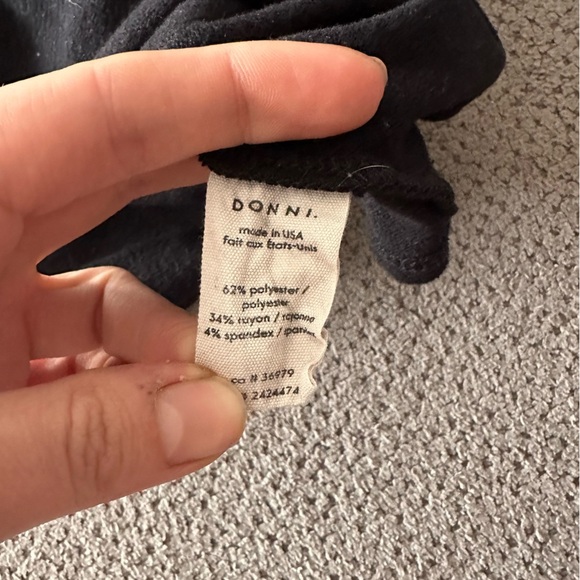 DONNI. Black Knit Tube Top Med - Picture 6 of 9